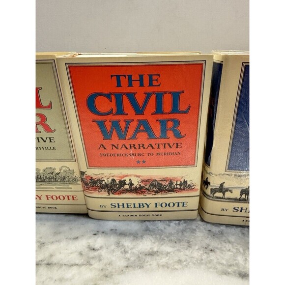 The Civil War A Narrative By Shelby Foote Hardcover With Dust Jackets 58, 63, 74 - Picture 6 of 16